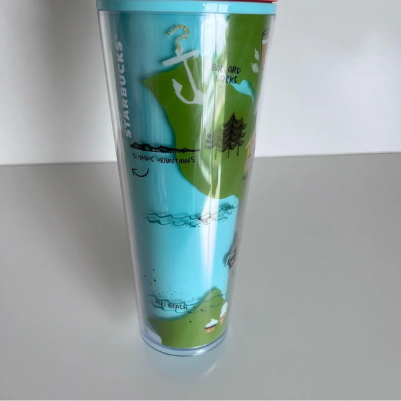 Starbucks Seattle Local Collection Cold Cup Tumbler Venti 24 oz - Picture 3 of 15
